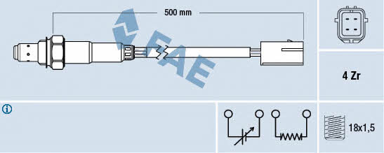 FAE 77255 Lambda sensor 77255