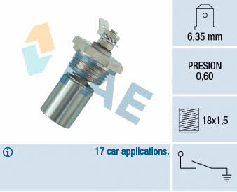 FAE 12340 Oil pressure sensor 12340