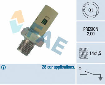 FAE 12360 Oil pressure sensor 12360