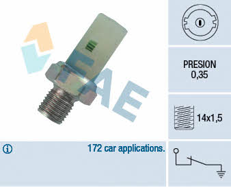 FAE 12370 Oil pressure sensor 12370