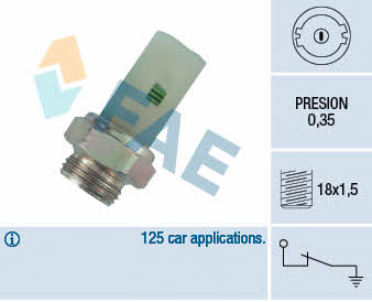 FAE 12380 Oil pressure sensor 12380