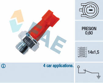 FAE 12431 Oil pressure sensor 12431