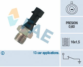 FAE 12480 Oil pressure sensor 12480