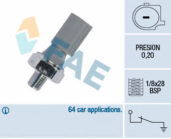 FAE 12830 Oil pressure sensor 12830