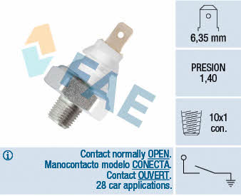 FAE 12920 Oil pressure sensor 12920