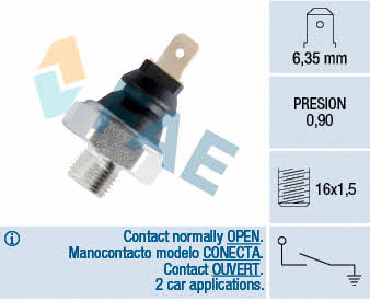 FAE 12935 Oil pressure sensor 12935