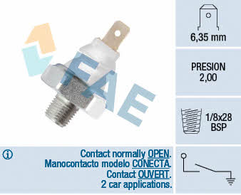 FAE 12940 Oil pressure sensor 12940