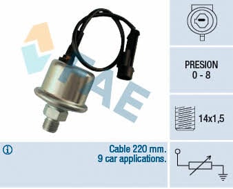 FAE 14030 Oil pressure sensor 14030