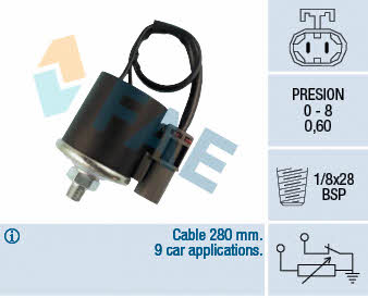 FAE 14130 Oil pressure sensor 14130