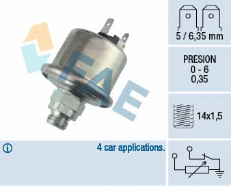 FAE 14910 Oil pressure sensor 14910