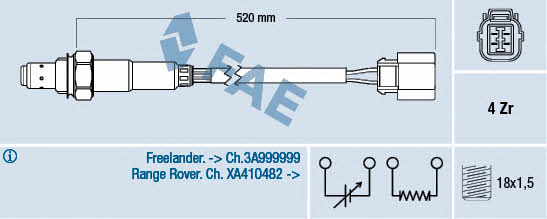 FAE 77318 Lambda sensor 77318