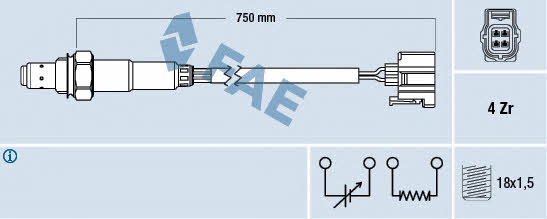 FAE 77339 Lambda sensor 77339