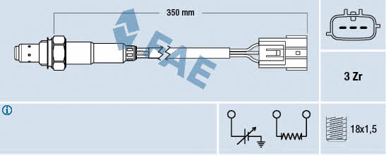 FAE 77390 Lambda sensor 77390