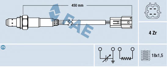 FAE 77394 Lambda sensor 77394