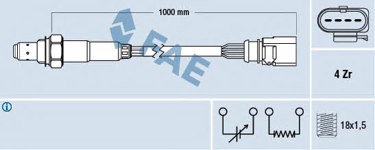 FAE 77398 Lambda sensor 77398