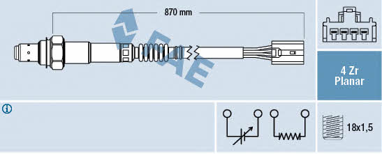 FAE 77416 Lambda sensor 77416