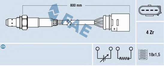 FAE 77436 Lambda sensor 77436