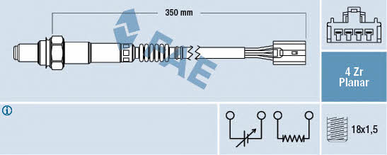 FAE 77451 Lambda sensor 77451