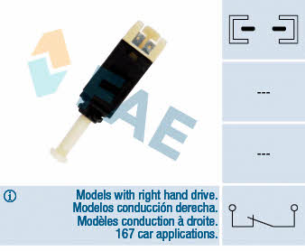 FAE 24430 Brake light switch 24430