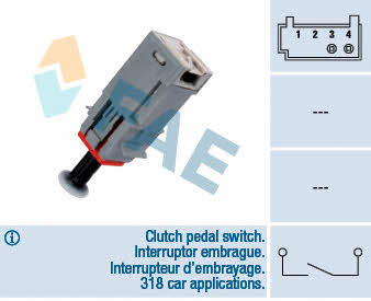 FAE 24790 Clutch pedal position sensor 24790