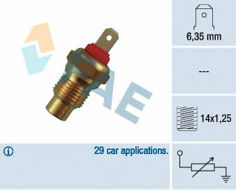 Exhaust system Fiat Uno: 31590 FAE Coolant temperature sensor