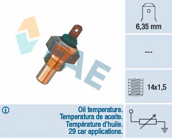 FAE 31700 Engine oil temperature sensor 31700