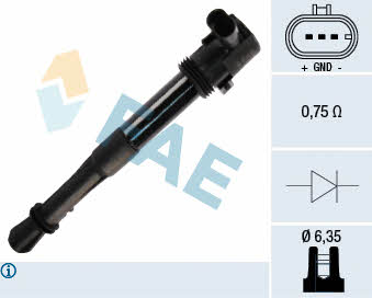 FAE 80256 Ignition coil 80256