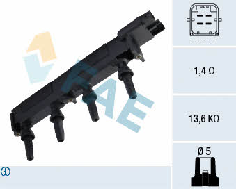 FAE 80275 Ignition coil 80275