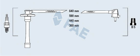 FAE 83581 Ignition cable kit 83581