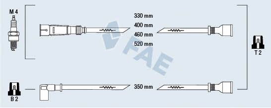 FAE 83960 Ignition cable kit 83960