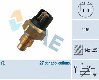 Exhaust system Renault 25: 34010 FAE Coolant temperature sensor