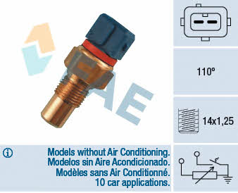 FAE 34090 Coolant temperature sensor 34090 34090 FAE Coolant temperature sensor