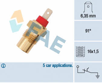 Exhaust system KIA Pride (Kia Pride): 35101 FAE Coolant temperature sensor
