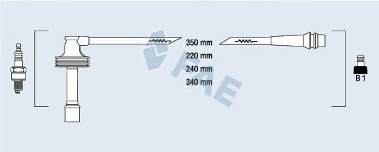 FAE 85485 Ignition cable kit 85485