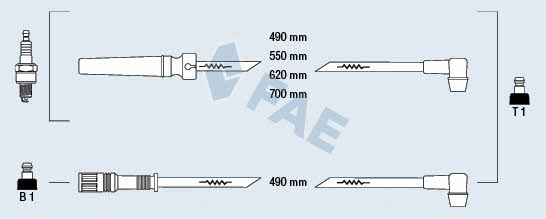 FAE 85970 Ignition cable kit 85970