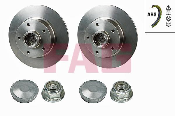 FAG 713 5311 40 Rear brake disc, non-ventilated 713531140
