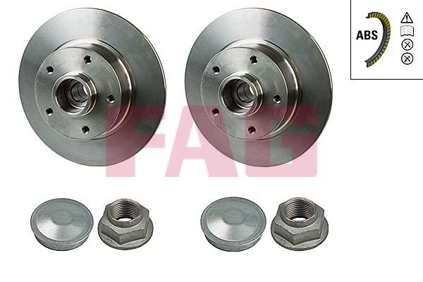 FAG 713 5311 50 Rear brake disc, non-ventilated 713531150