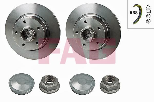 FAG 713 5311 60 Rear brake disc, non-ventilated 713531160