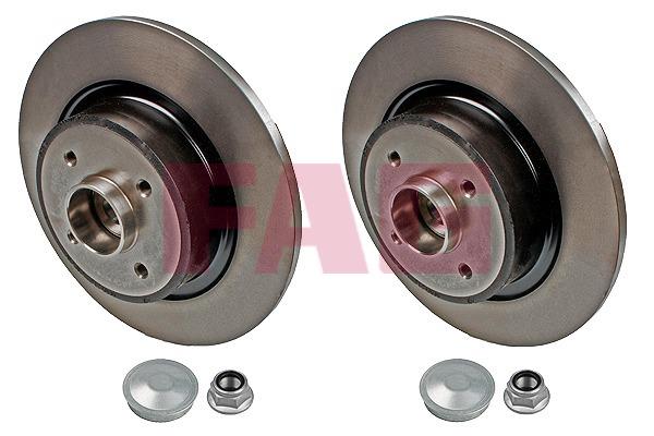 FAG 713 5307 50 Rear brake disc, non-ventilated 713530750