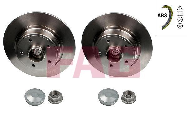 FAG 713 5309 40 Rear brake disc, non-ventilated 713530940