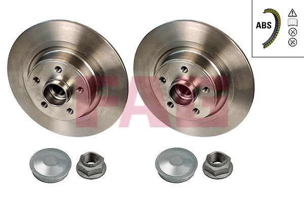 FAG 713 5309 60 Rear brake disc, non-ventilated 713530960