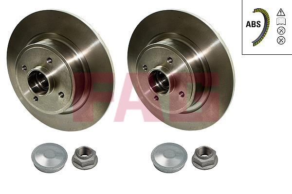 FAG 713 5310 10 Rear brake disc, non-ventilated 713531010