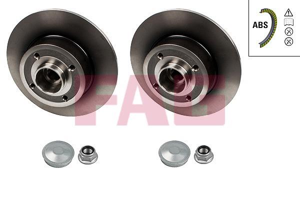 FAG 713 5310 20 Rear brake disc, non-ventilated 713531020