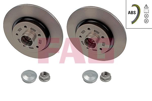 FAG 713 5310 70 Rear brake disc, non-ventilated 713531070