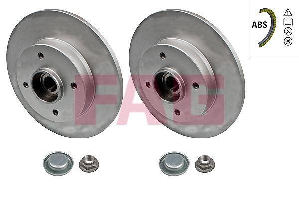 FAG 713 5405 90 Rear brake disc, non-ventilated 713540590