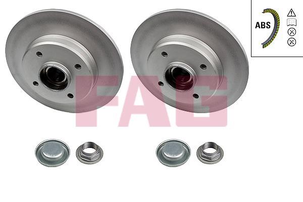 FAG 713 5406 00 Rear brake disc, non-ventilated 713540600