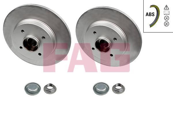 FAG 713 5406 20 Rear brake disc, non-ventilated 713540620