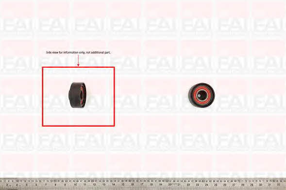 FAI T1001 V-ribbed belt tensioner (drive) roller T1001