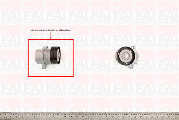 FAI T1009 V-ribbed belt tensioner (drive) roller T1009