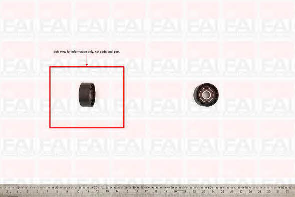 FAI T1017 V-ribbed belt tensioner (drive) roller T1017